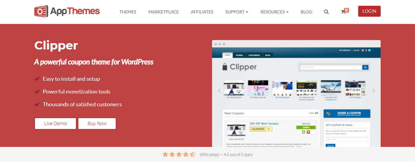 Clipper Best WordPress Themes for Affiliate Marketing