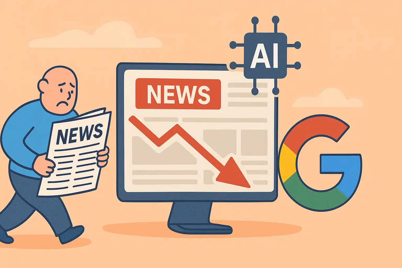 News Traffic Shrinks, But Google and AI Not Solely to Blame