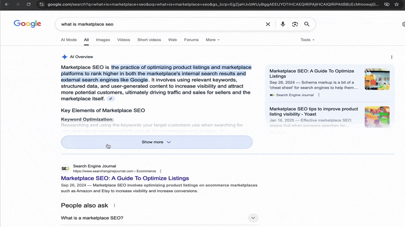 Google Tests AI Overview AI Mode