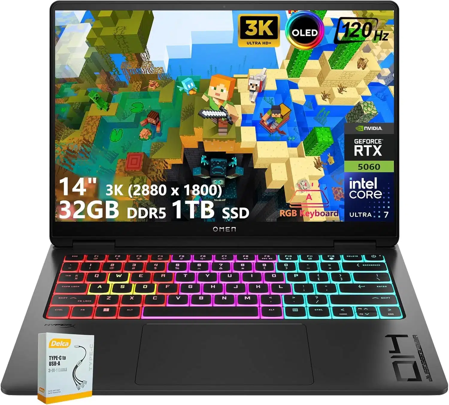 video editing laptop - HP Omen 14 Transcend